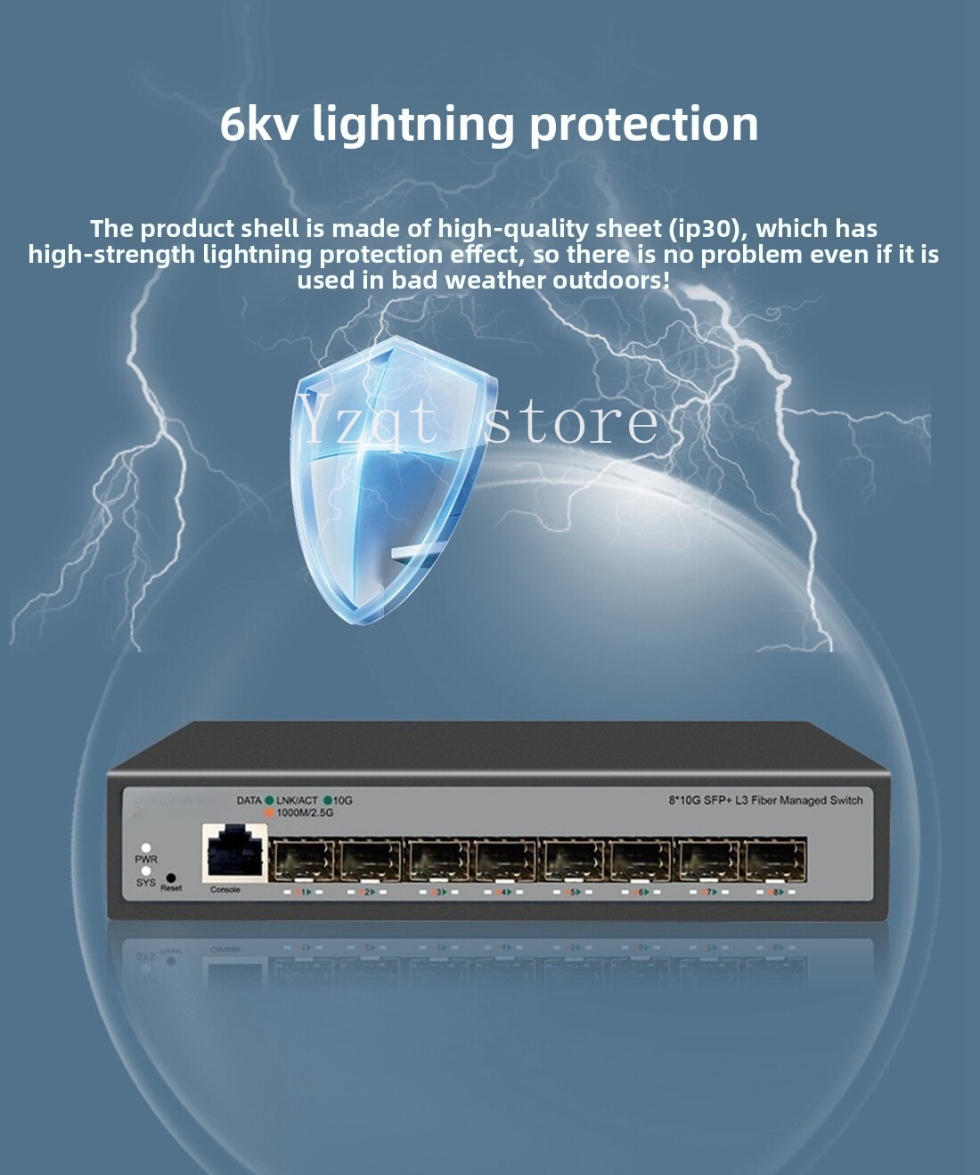 Conmutador Ethernet de 8 puert - Sfp+ 10G Managed Switch 8 Port reseña y precio