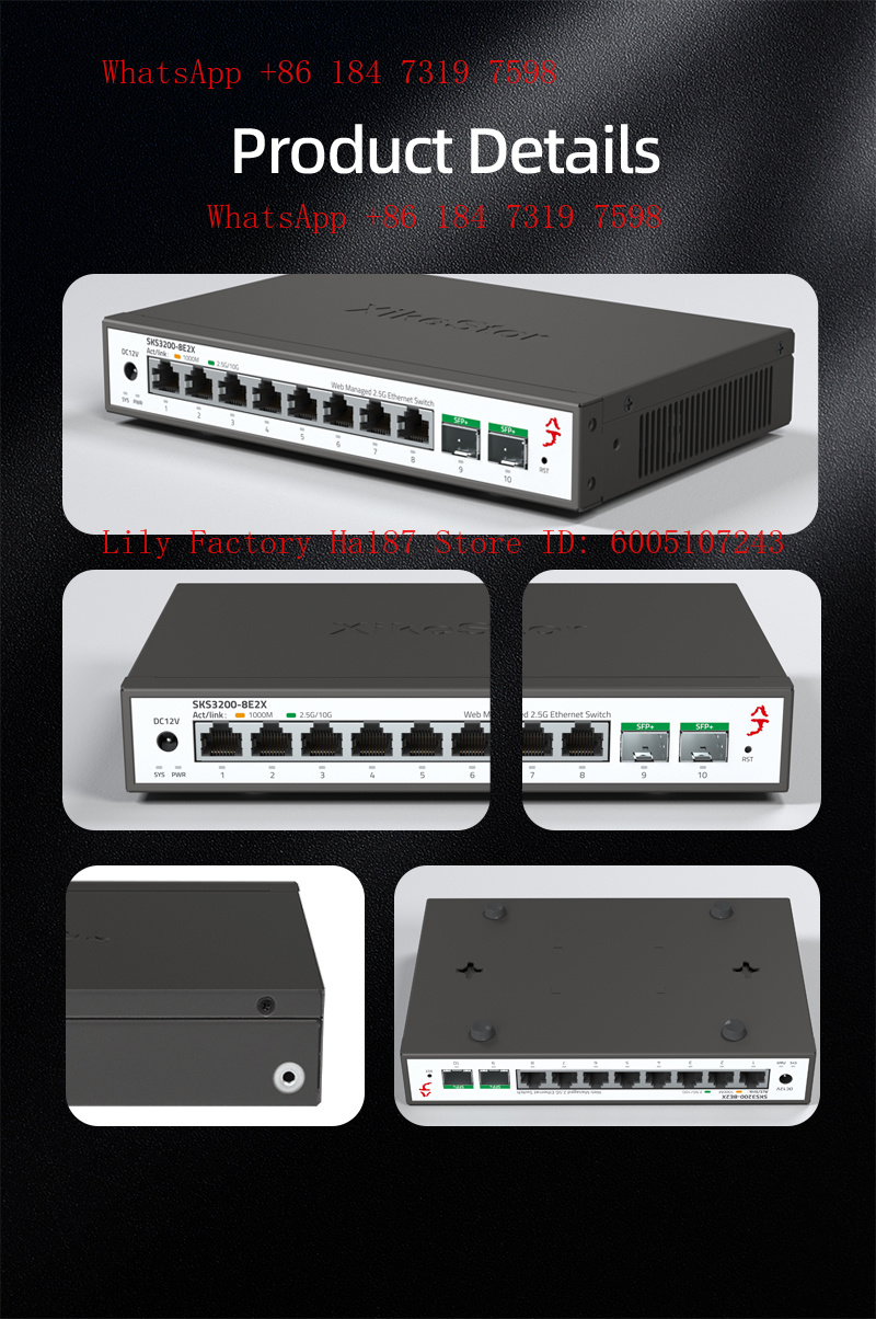 XikeStor 8*2.5G RJ45 2*10G SFP - Sfp+ 10G Managed Switch 8 Port reseña y precio